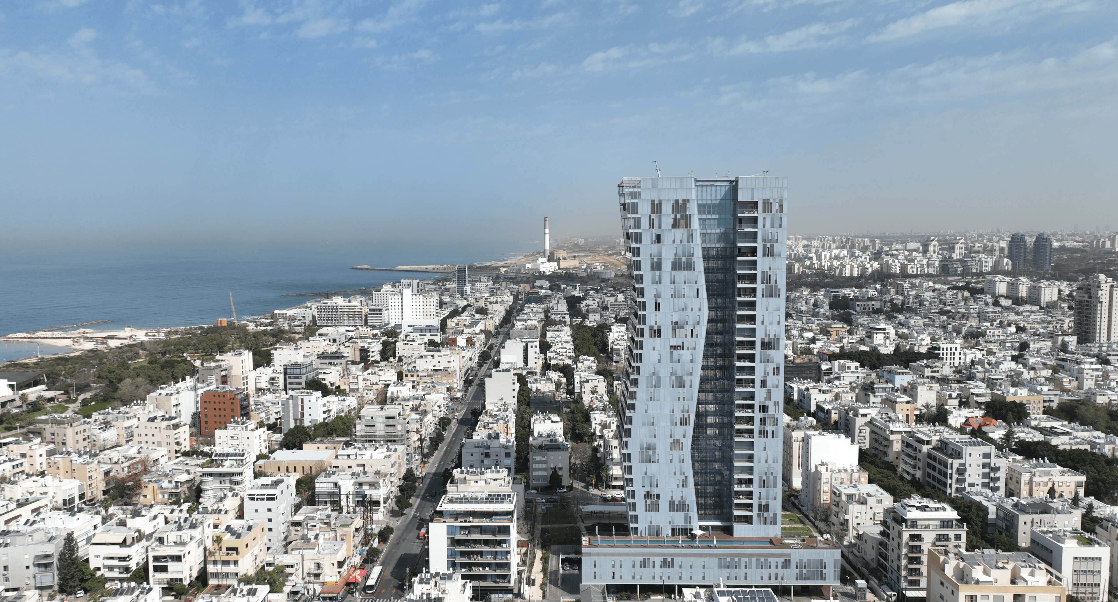 מגדל יוקרתי בלב שטח עירוני תל אביב יפו A Luxury Tower in the Heart of the Urban Area of Tel Aviv-Jaffa