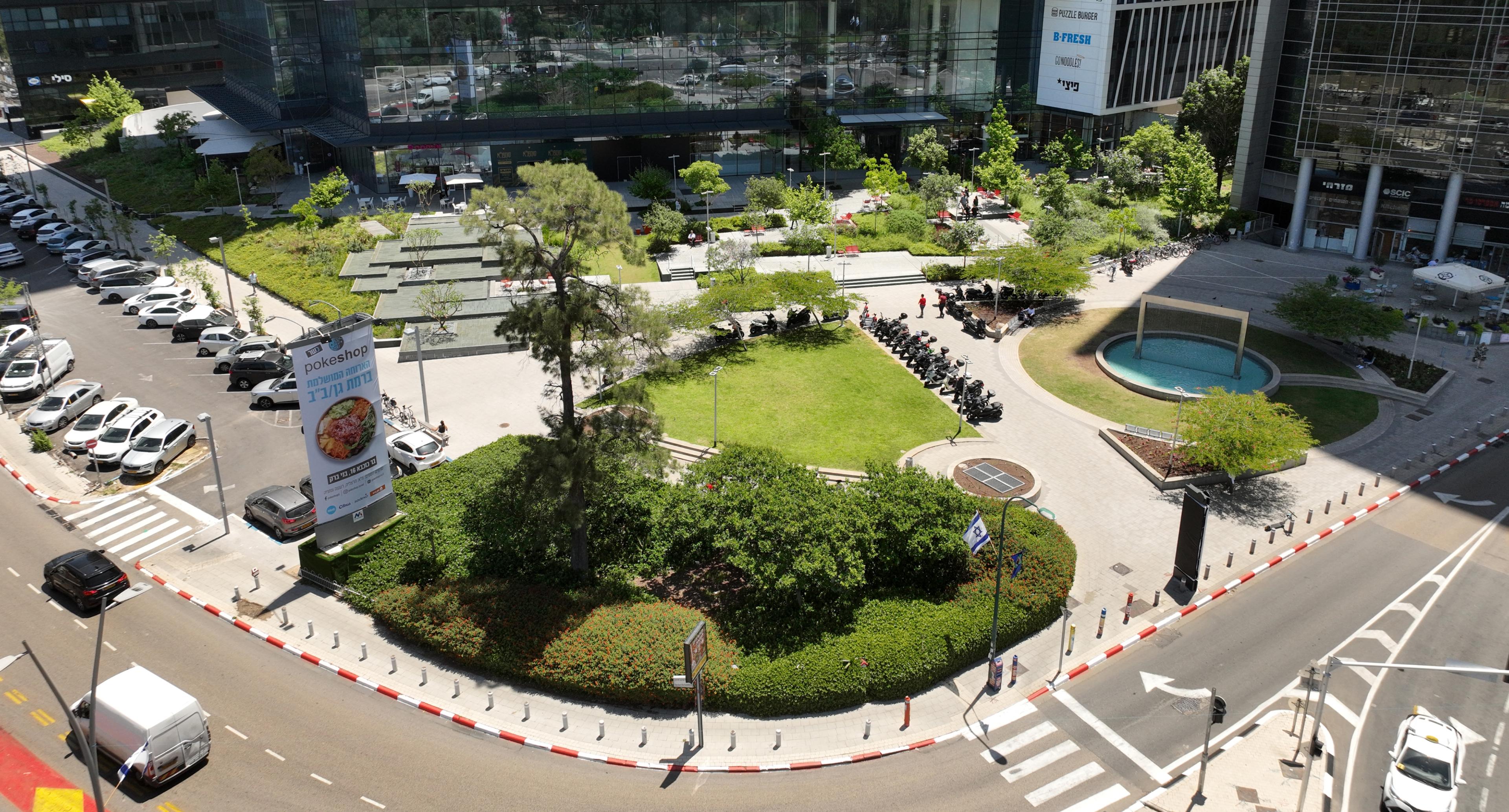 פיתוח סביבתי במתחם משרדי היוקרה Environmental Development in the Luxury Office Complex