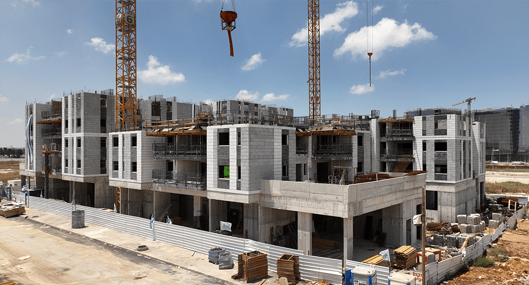 בניית גינדי רמת פנקס The Construction of Gindi Ramat Pinkas